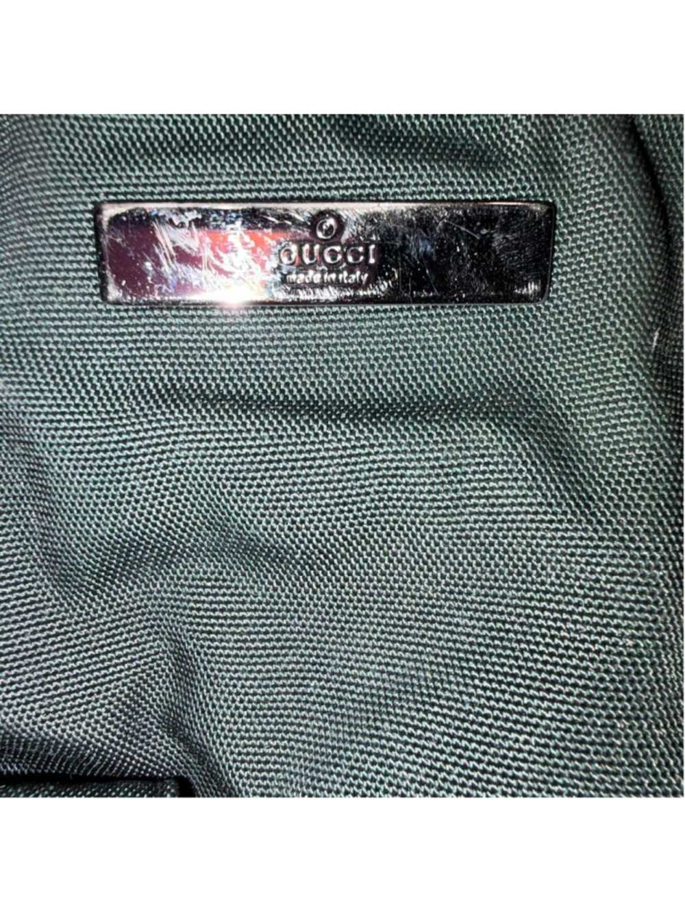 Gucci dark green canvas crossbody bag with adjustable strap - Picture 2 of 7